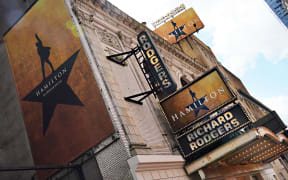 The marquee for Hamilton.