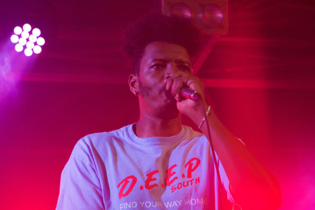 Raiza Biza performing as part of collaborative project High Beams at Laneway 2019