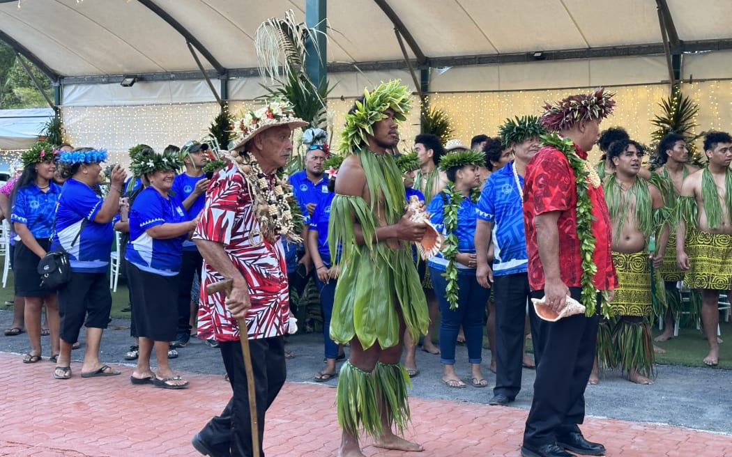 Delegates arriving for the opening ceremony of the 52nd Pacific Islands Leaders Meeting in Rarotonga. 6 November 2023.