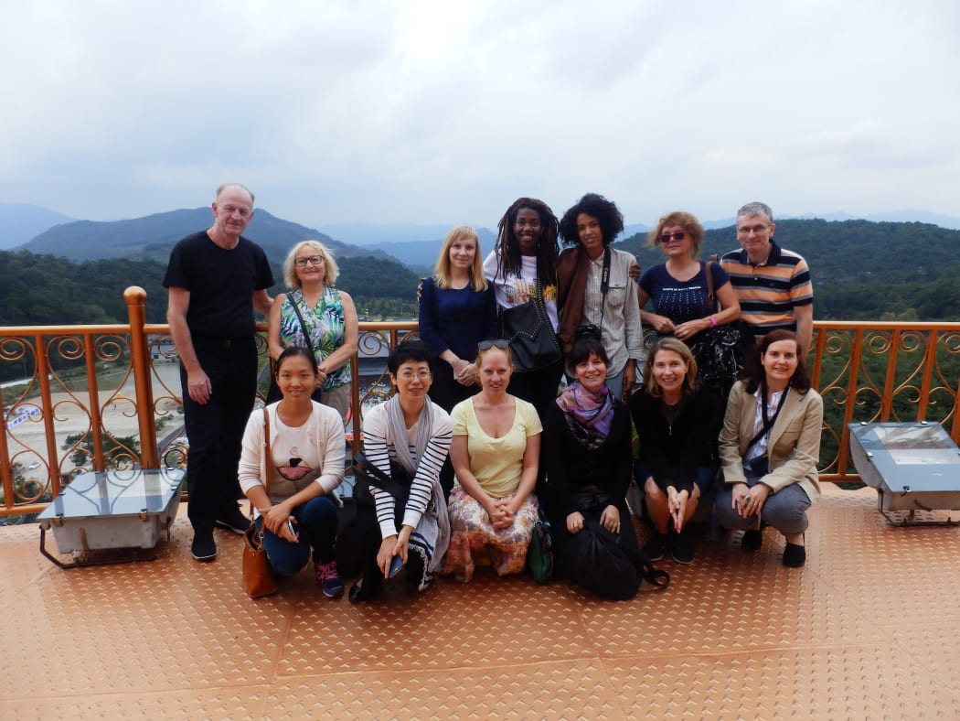 Heidi North-Bailey and the Shanghai International Writers Programme participants, Ningbo, China