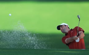 CHARLOTTE, NORTH CAROLINA - MAY 15: Scottie Scheffler of the United States hits his third shot on the 10th hole during the first round of the PGA Championship at Quail Hollow Country Club on May 15, 2025 in Charlotte, North Carolina. (Photo by David Cannon/Getty Images) (Photo by DAVID CANNON / David Cannon Collection / Getty Images via AFP)