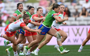 Apii Nicholls of the Canberra Raiders. NRLW 2024.