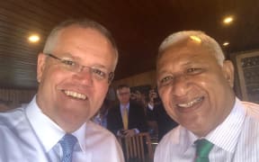 Scott Morrison and Frank Bainimarama