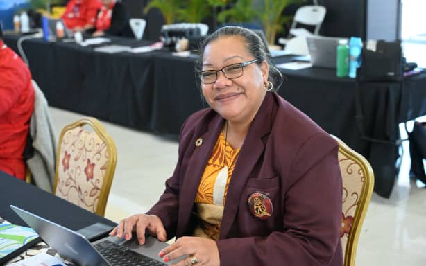 The Director of Tokelau's Meteorology Services,  Asifangalua Pasilio