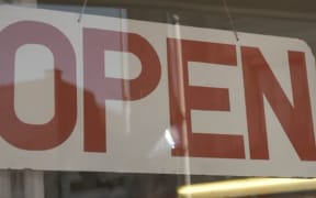 Open sign.