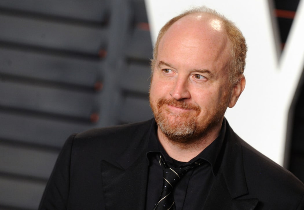 Louis CK arrives at the 2016 Vanity Fair Oscar Party Hosted By Graydon Carter at Wallis Annenberg Center for the Performing Arts on February 28, 2016 in Beverly Hills, California.