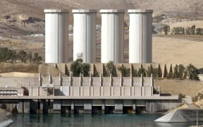 The Mosul dam on the Tigris River.