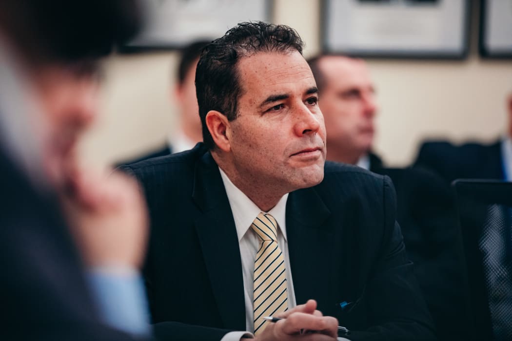Rafael Gonzalez-Montero, head of parliamentary services, is questioned by a select committee