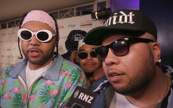 SWIDT backstage at the 2017 VNZMAs