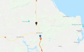 A fuel tanker and car collided on SH1 on the Brynderwyn Hills south of Whangarei.