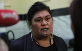 Nanaia Mahuta, Minister for Maori Development and Local Government being interviewed in te reo Maori by Maori TV.