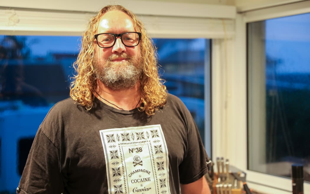 Ōhope resident Garth Carrington at his home on Turnbull Place.