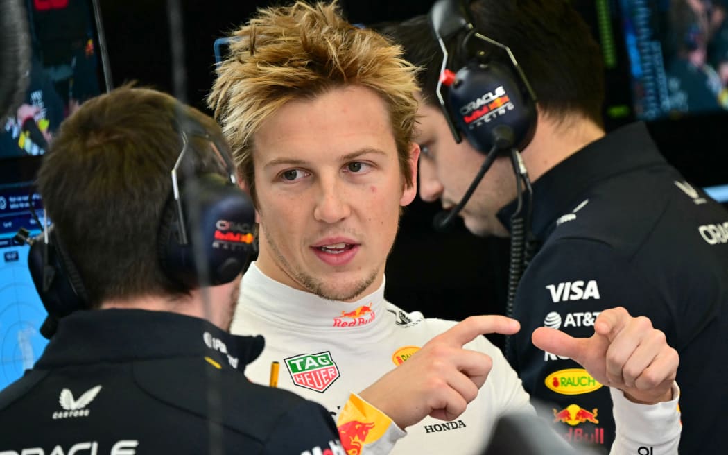 Liam Lawson spins in first official outing for Red Bull | RNZ News