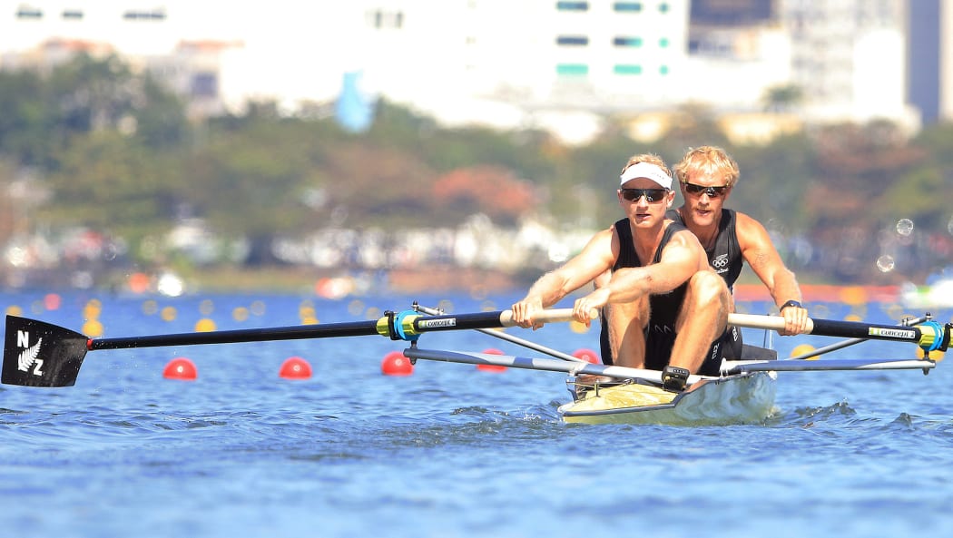 Hamish Bond and Eric Murray compete at the Rio Olympics.