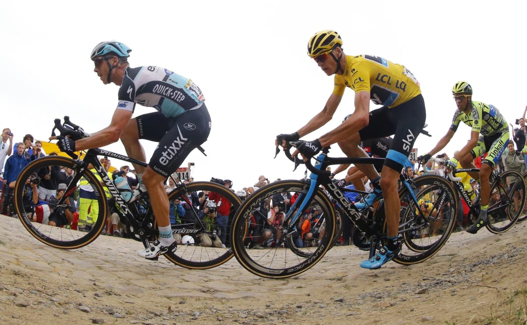 Tour de France leader Tony Martin before the latest crash.