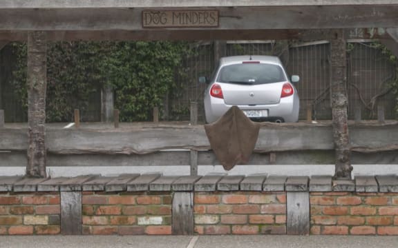 An empty Matakana carpark during Auckland's level 3 restrictions