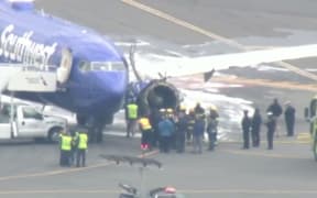 Video shows the torn apart engine.