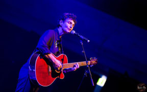 Charlotte Yates on stage.