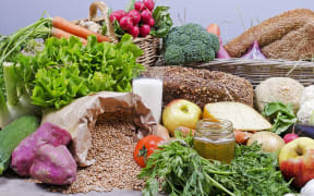 Fruit and vegetables.