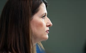 Victoria Crone confirms her decision to run at a news conference in Auckland.
