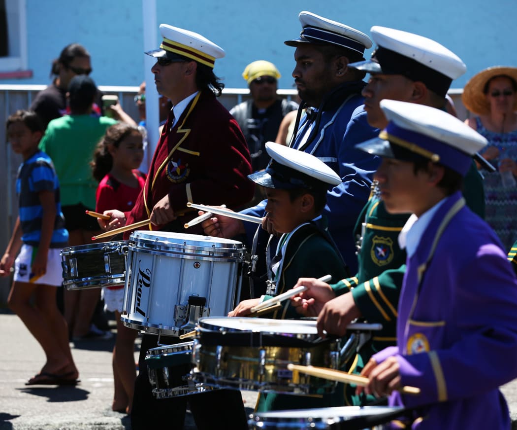 The band playing at Ratana in 2015