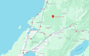 A Google maps screenshot of Akatarawa Forest Park near Upper Hutt.
