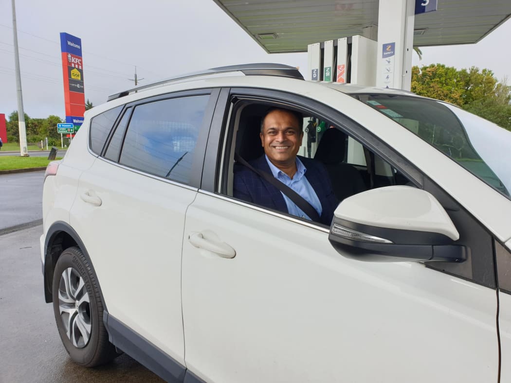Shameel Rauf, a sales manager, says he has been working from home since August and is really excited to be able to travel to Auckland to meet with his team.