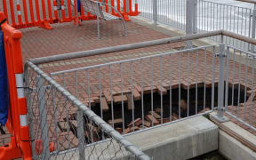 sinkhole at St Clair
