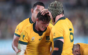 Michael Hooper of Australia.
Australia v Wales - Pool D match at Tokyo Stadium, Tokyo, Japan on 29th September 2019.
Copyright photo: Delly Carr / www.photosport.nz