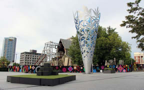 Re-development of Cathedral Square has stalled since the 2011 earthquake.