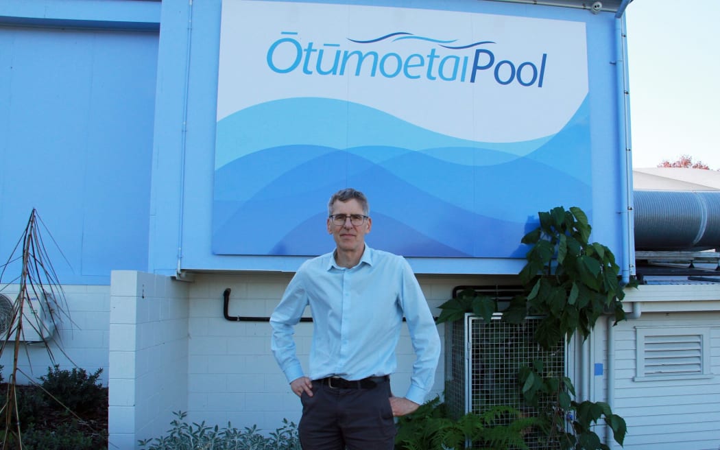 Tauranga City Council ÅŒtÅ«moetai ward councillor Glen Crowther outside the ÅŒtÅ«moetai Pool that he hopes will be saved from closure. Photo / Supplied