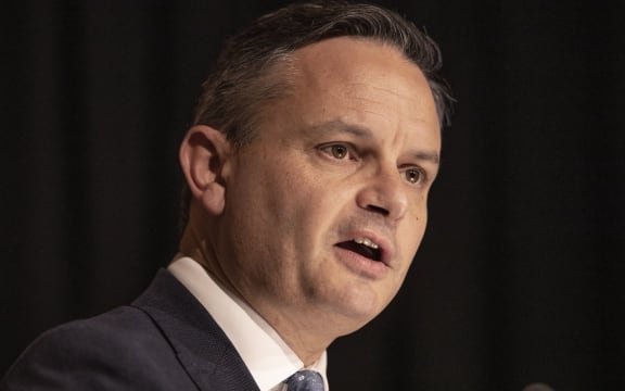 Climate Change Minister James Shaw at a press conference announcing the Government's reforms to clean up our  waterways, Beehive Theatrette, Wellington.