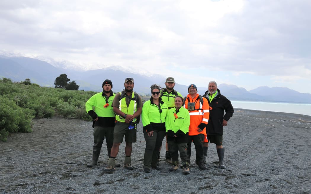Alex Callow, Rex Allen, Rawinia Thomas, Back: Thor Manawatu, Sabina Aitken, Rawiri Manawatu & Brett Cowan.