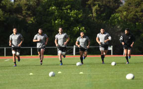 All Blacks training session ahead of the Bledisloe Cup game this weekend.