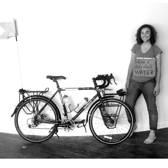Boston Poet - Devi Lockwood cycling the world in search of 1001stories about climate change and water