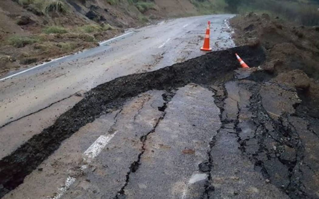 A broken road