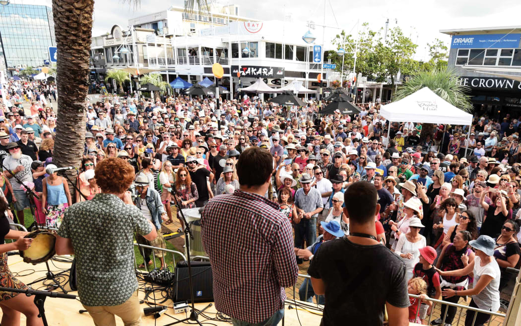 Soul supergroup Hipstamatics onstage at the National Jazz Festival, Tauranga