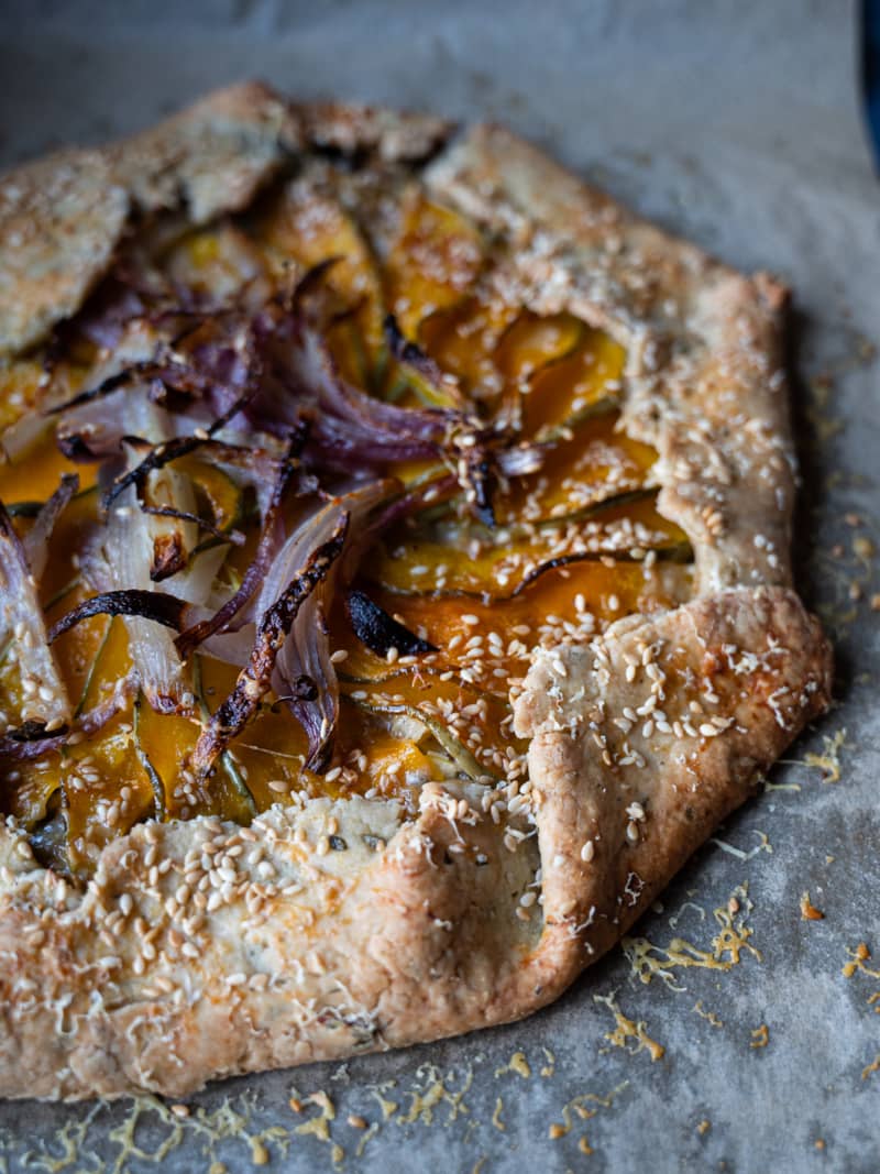 Del Holland's veg tart.