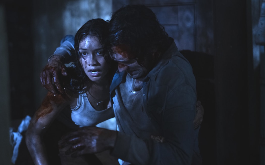 Movie still from the NZ-made horror film The Tank.