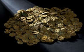 Thousands of coins were found in a cherry orchard in Ueken, Northern Switzerland.