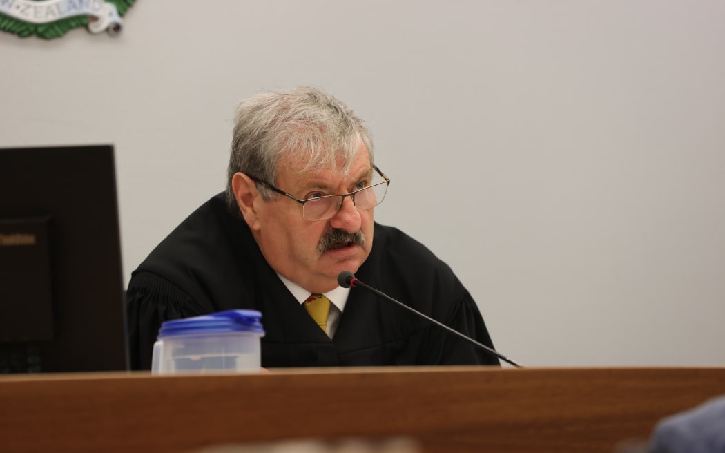 Judge Brooke Gibson presides over former justice minister Kiri Allan's trial where she has pleaded guilty to failing to accompany a police officer on the morning of her trial.