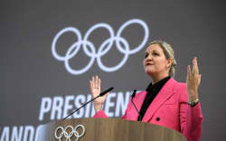 International Olympic Committee (IOC) President Kirsty Coventry.