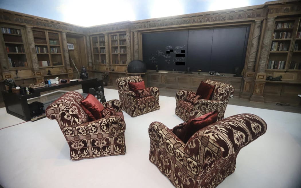 A living space formerly owned by Jeffrey Epstein seen in a photo released by the House Oversight Committee.