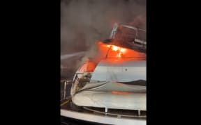 More than forty firefighters in New South Wales have been working to extinguish a number of yacht fires in a marina.