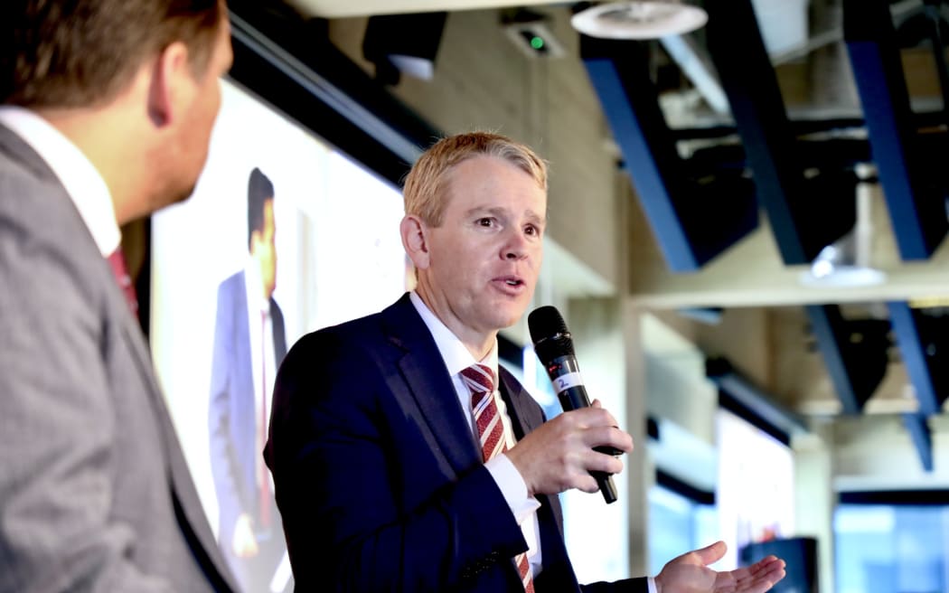 Labour leader Chris Hipkins gives his State of the Nation speech.