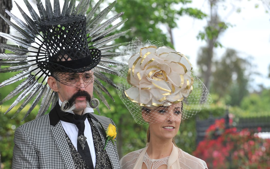 Racegoers at the 2014 Melbourne Cup.