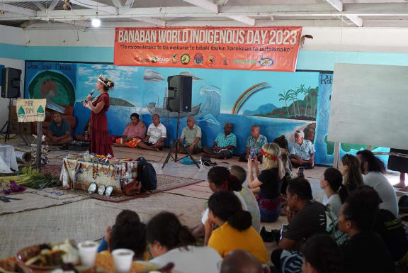 Banabans celebrating World Indigenous Day 2023