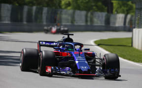 Brendon Hartley during practice run in Canada