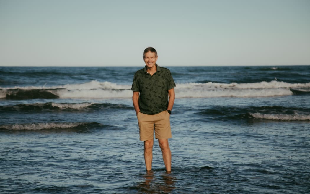 Martin Hawes at the beach