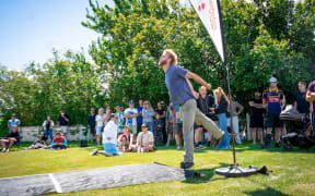 A Dunedin family has swept the podium at the annual Cherry Pit-Spit Championship in Cromwell.